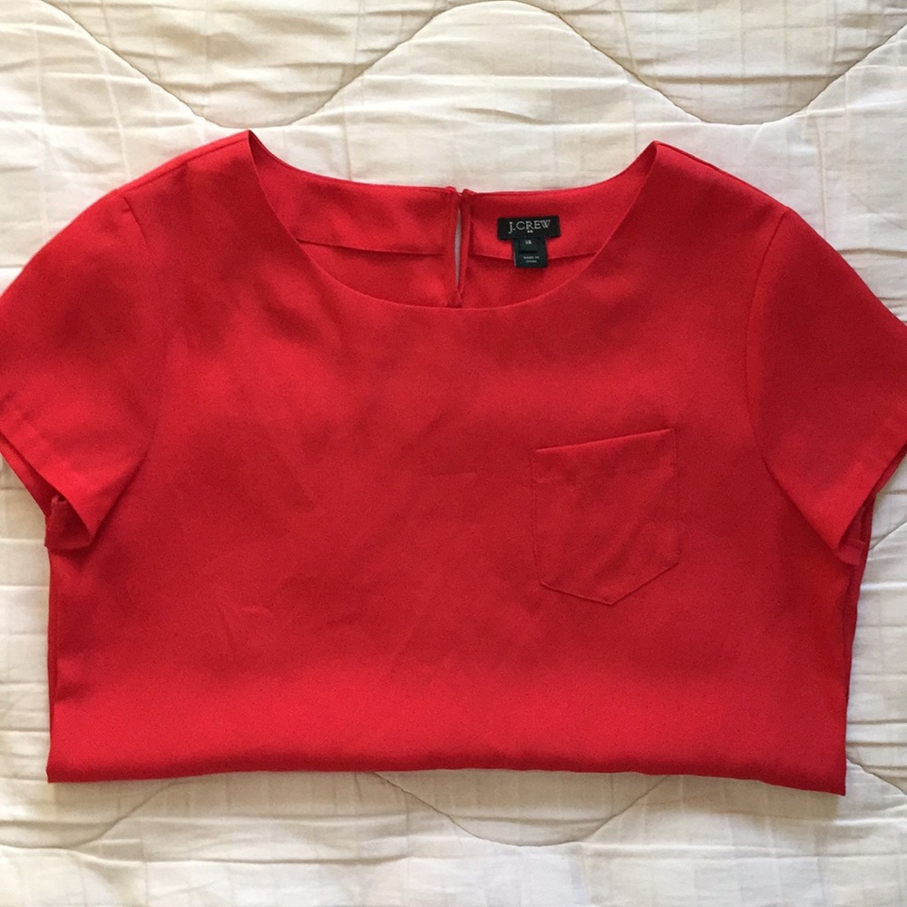 DONATING THIS WEEK Red J. Crew blouse